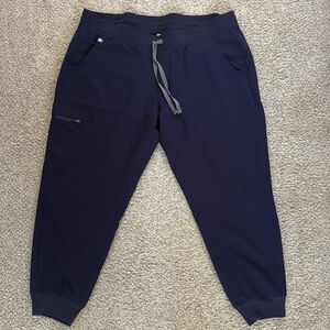Women's Figs Jogger Zamora Petite 2XL Navy Blue Scrubs Pants